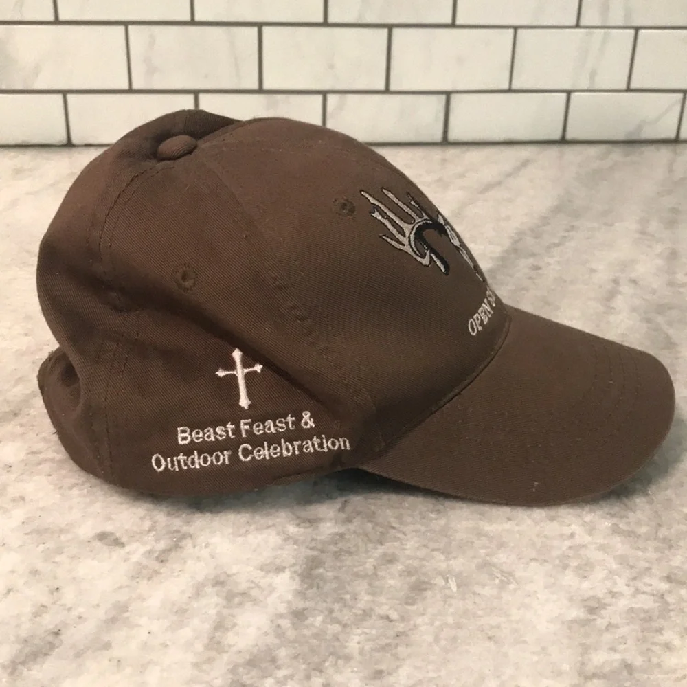 Open Season Deer‎ Hat Cap Brown Hunting Beast Feast & Outdoor Celebration